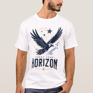 Camiseta Motivacional Gráfica de Águila Patriótica