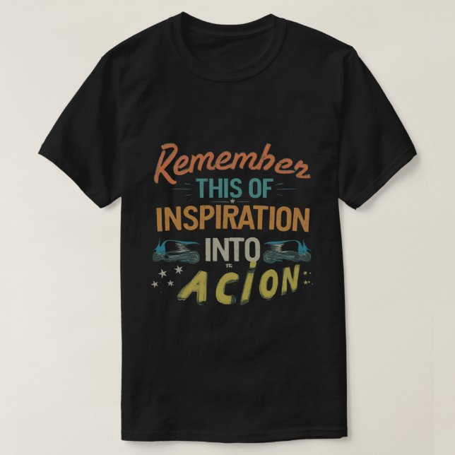 Camiseta Motivacional Multicolor (Diseño del anverso)