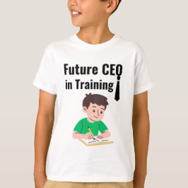Camiseta Motivacional para Niños Futuros CEOs en F