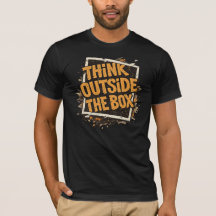 Camiseta Motivacional Piensa Fuera de la Caja