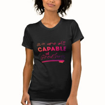 Camiseta motivacional rosa de naranja negro