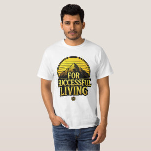 Camiseta Motivacional Vintage Para Vivir con Éxito