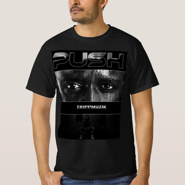 camiseta motivacional y promocional de TRIPPMUZIK (Anverso)