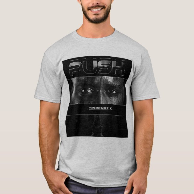 camiseta motivacional y promocional de TRIPPMUZIK (Anverso)