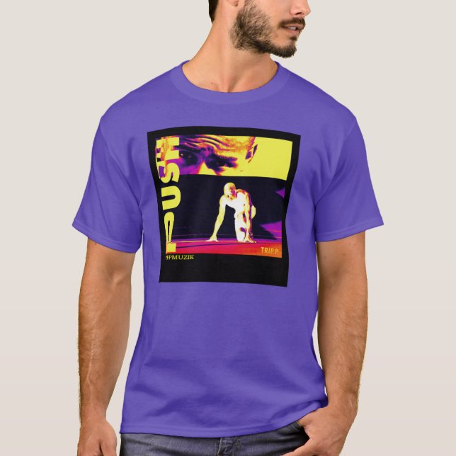 camiseta motivacional y promocional para TRIPPMUZI (Anverso)