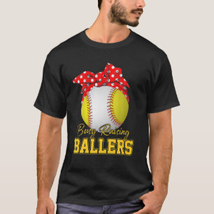 Camiseta Motivada levantando baloncesto Softball El día de