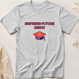 Camiseta Motivador de Educación para Mentes Futuras Inspira