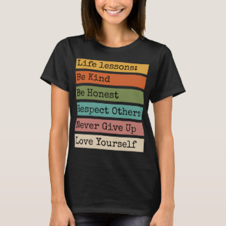 Camiseta Motivadora de Lecciones de Vida