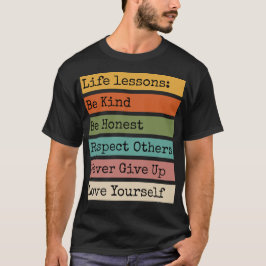 Camiseta Motivadora de Lecciones de Vida