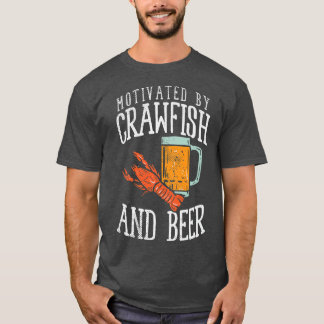 Camiseta Motivados Por El Crawfish & Beer
