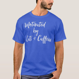 Camiseta Motivados Por Gatos Y Café