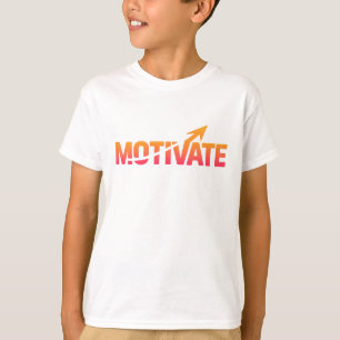 Camiseta Motivar el brillo - Diseño de degradado dinámico