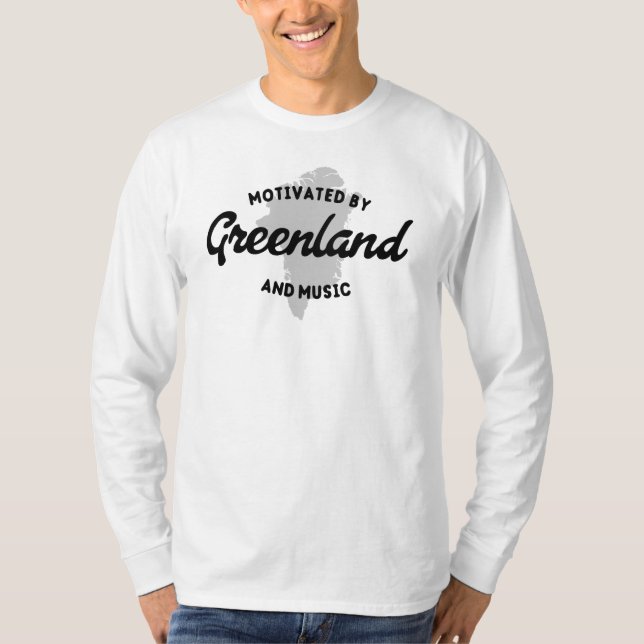 Camiseta Motivated By Greenland And Music (Anverso)
