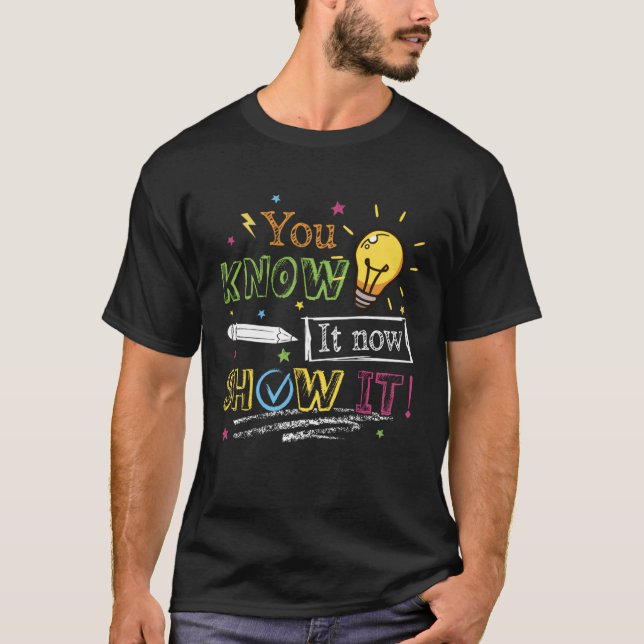 Camiseta Motivation Test Day Testing Teachers Testing Day (Anverso)