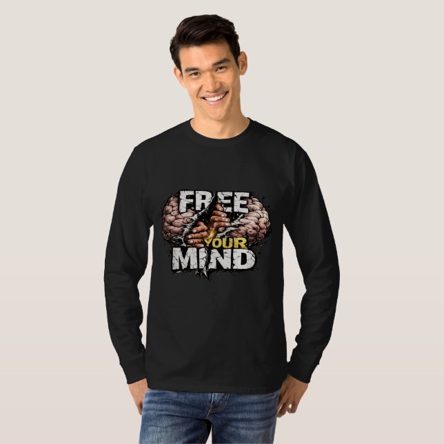 Camiseta Motivational Graphic Long Sleeve T-Shirt for Men (Anverso completo)
