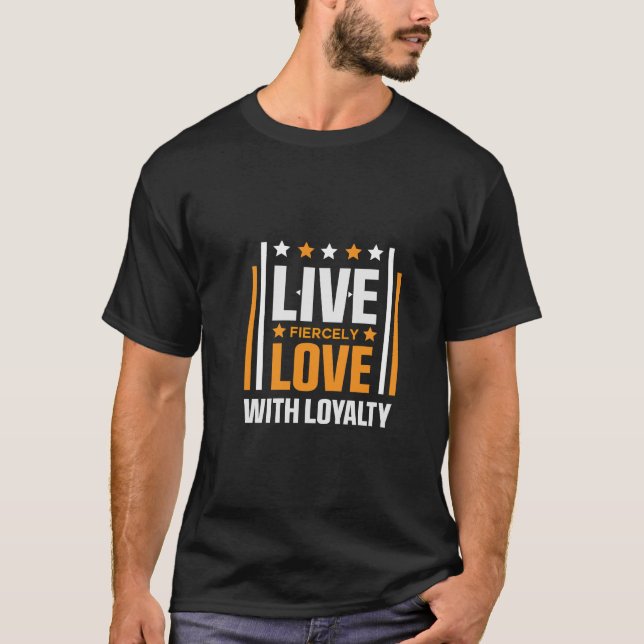 Camiseta Motivational Gym Shirt for Loyalty and Fierce (Anverso)