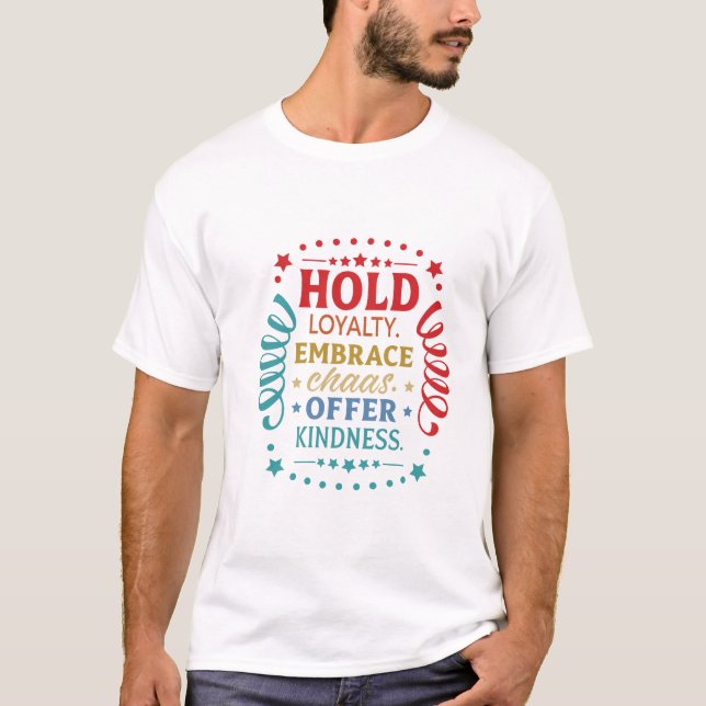 Camiseta Motivational Kindness Tee, Embrace Life gift (Anverso)