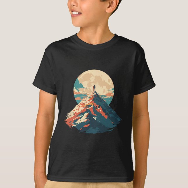 Camiseta Motivational Mountain Peak Climbing Design - Natur (Anverso)