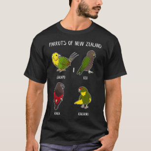 Camiseta Motive for New Zealand Parrot Lover Kaka Kakariki 