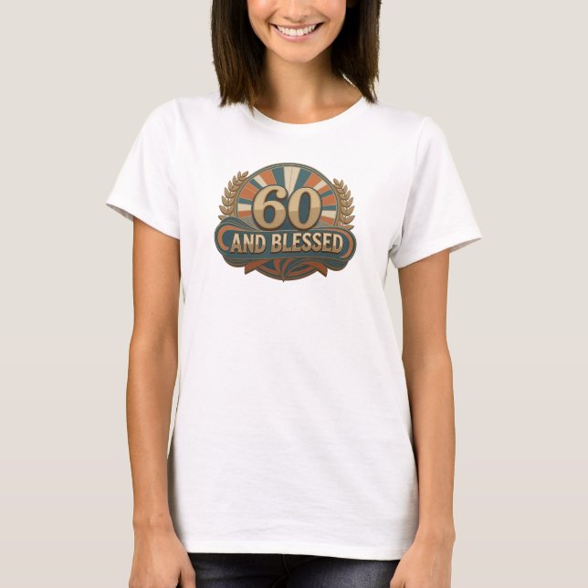 Camiseta Motivo artístico 2D Dynamic 60 AND BLESSED (Anverso)