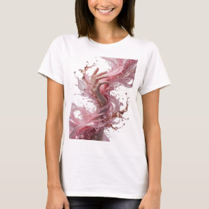 Camiseta Motivo Artístico ARTE ABSTRACTO Oro Crisp