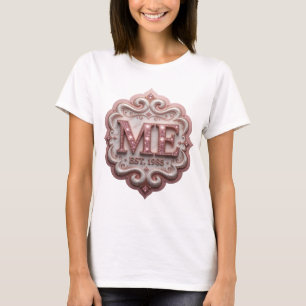 Camiseta Motivo Artístico ARTE ABSTRACTO Rosa Dinámico