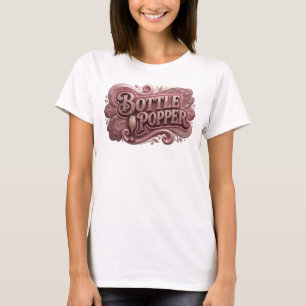Camiseta Motivo Artístico Bello Rojo de ABREBOTELLAS