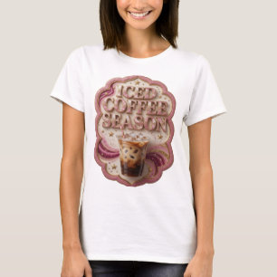 Camiseta Motivo Artístico CAFÉ HELADO TEMPORADA Motivo Artí