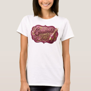 Camiseta Motivo Artístico CHAMPÁN PRIMERO de Snappy Gold