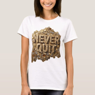 Camiseta Motivo Artístico Cool Gold NEVER OUT