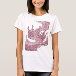 Camiseta Motivo artístico Corona de Princesa de Plata Crisp