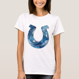 Camiseta Motivo Artístico de AGUA Azul Clásico