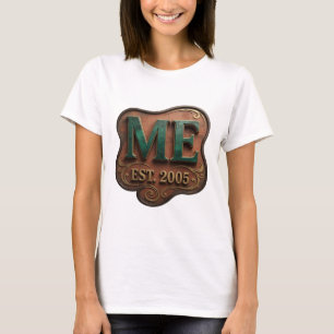 Camiseta Motivo artístico de arte abstracto de oro trendy