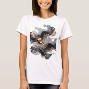 Camiseta Motivo Artístico de ARTE ABSTRACTO Moderno en Plat