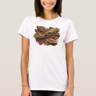 Camiseta Motivo Artístico de ARTE ABSTRACTO Naranja Impacta