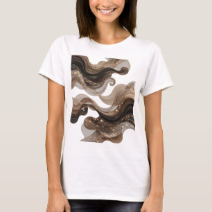 Camiseta Motivo Artístico de Arte ABSTRACTO Oro Audaz