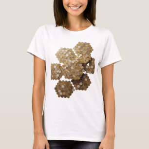 Camiseta Motivo Artístico de Arte ABSTRACTO Oro Limpio