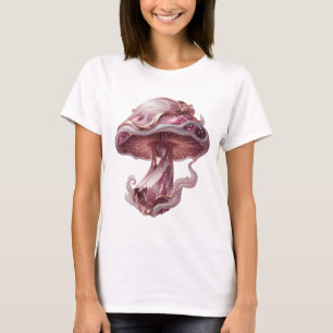 Camiseta Motivo Artístico de Arte Abstracto Plata Brillante