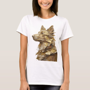 Camiseta Motivo Artístico de ARTE ABSTRACTO Plata Crujiente