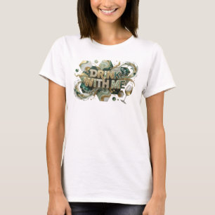 Camiseta Motivo Artístico de BEBER CONMIGO con Color Iconic