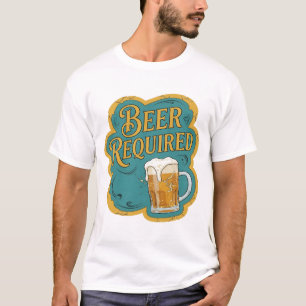 Camiseta Motivo Artístico de CERVEZA MODERNA OBLIGATORIA