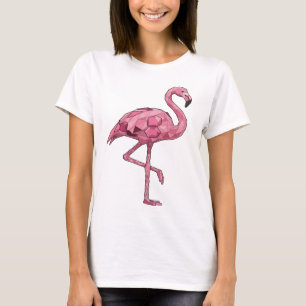 Camiseta Motivo Artístico de FLAMENCO Rosa Clásico