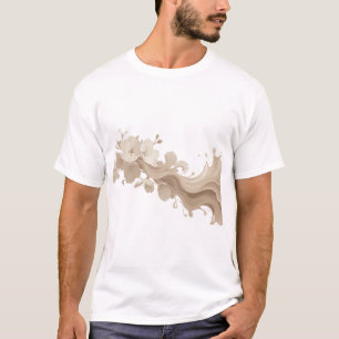 Camiseta Motivo Artístico de FLOR ABSTRACTA Dinámica