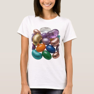 Camiseta Motivo Artístico de GUMMY BEANS Plateado Icónico