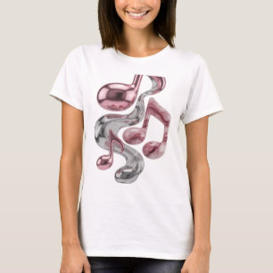Camiseta Motivo Artístico de Música en Movimiento Icono de 