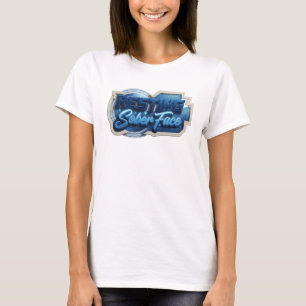 Camiseta Motivo Artístico de ROSTRO SERENO EN REPOSO en neg