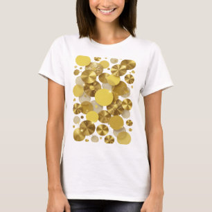 Camiseta Motivo Artístico Dorado CENTELLEOS DORADOS
