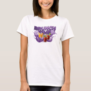 Camiseta Motivo Artístico Estiloso de BRUNCH TIME Púrpura