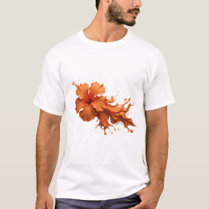 Camiseta Motivo Artístico Flor Abstracta 1 que Llama la Ate