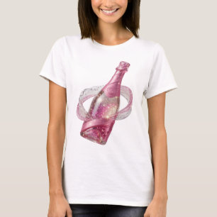 Camiseta Motivo Artístico GLAMOUR DE CHAMPÁN Plata Fresco